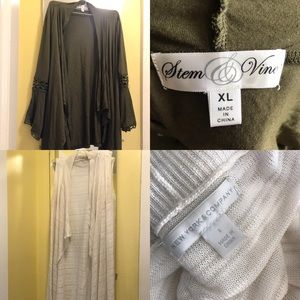 2 for 23 Summer woman Long thin Cardigan